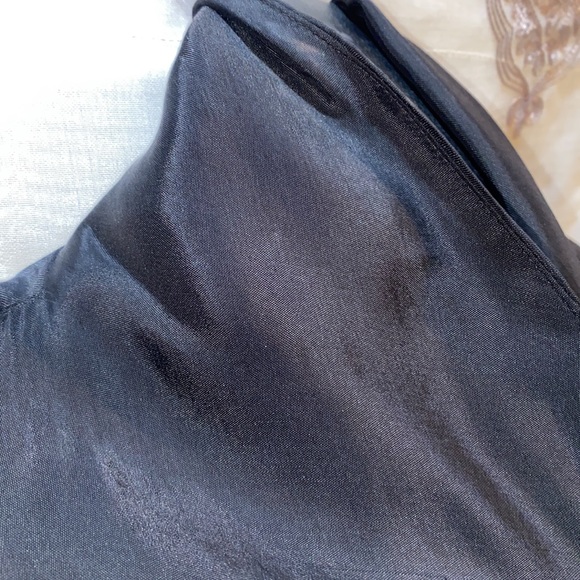 SOMETHING ELSE by Natalie Wood BLACK TUXEDO STYLE OPEN-FRONT JACKET/TOP SZ M - Picture 7 of 13